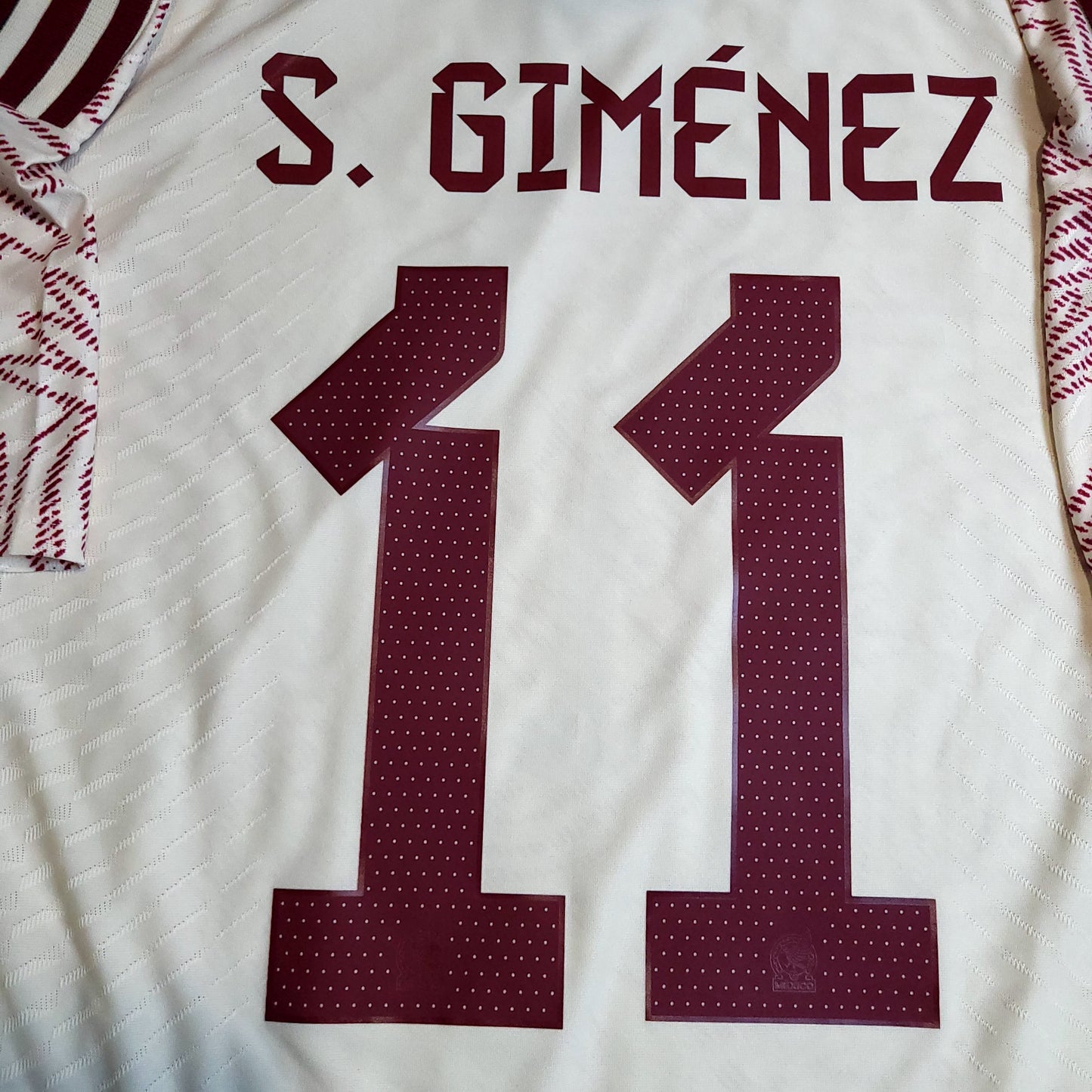 Gimenez Mexico 2022 2023 GOLD CUP Player Issue Away Soccer Jersey L SKU# HD9313