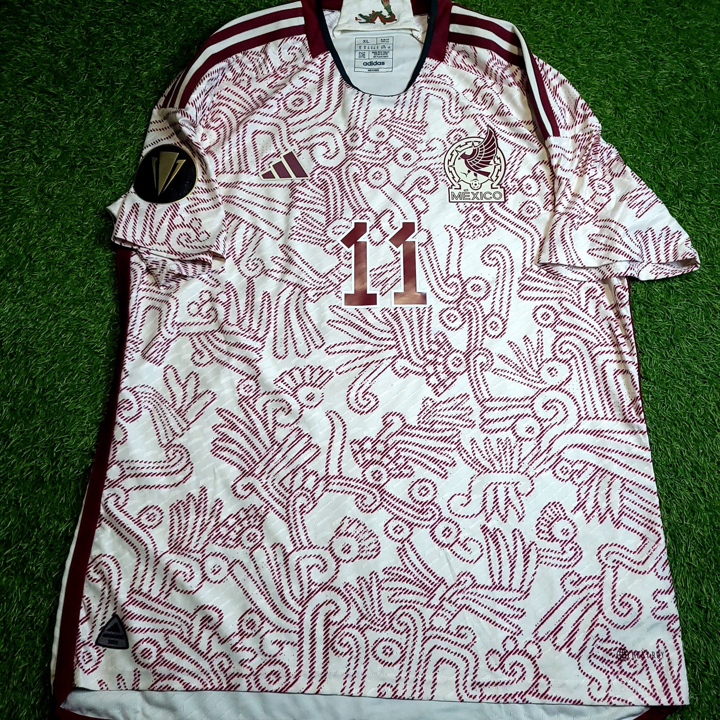 Gimenez Mexico 2022 2023 GOLD CUP Player Issue Away Soccer Jersey XL SKU# HD9313