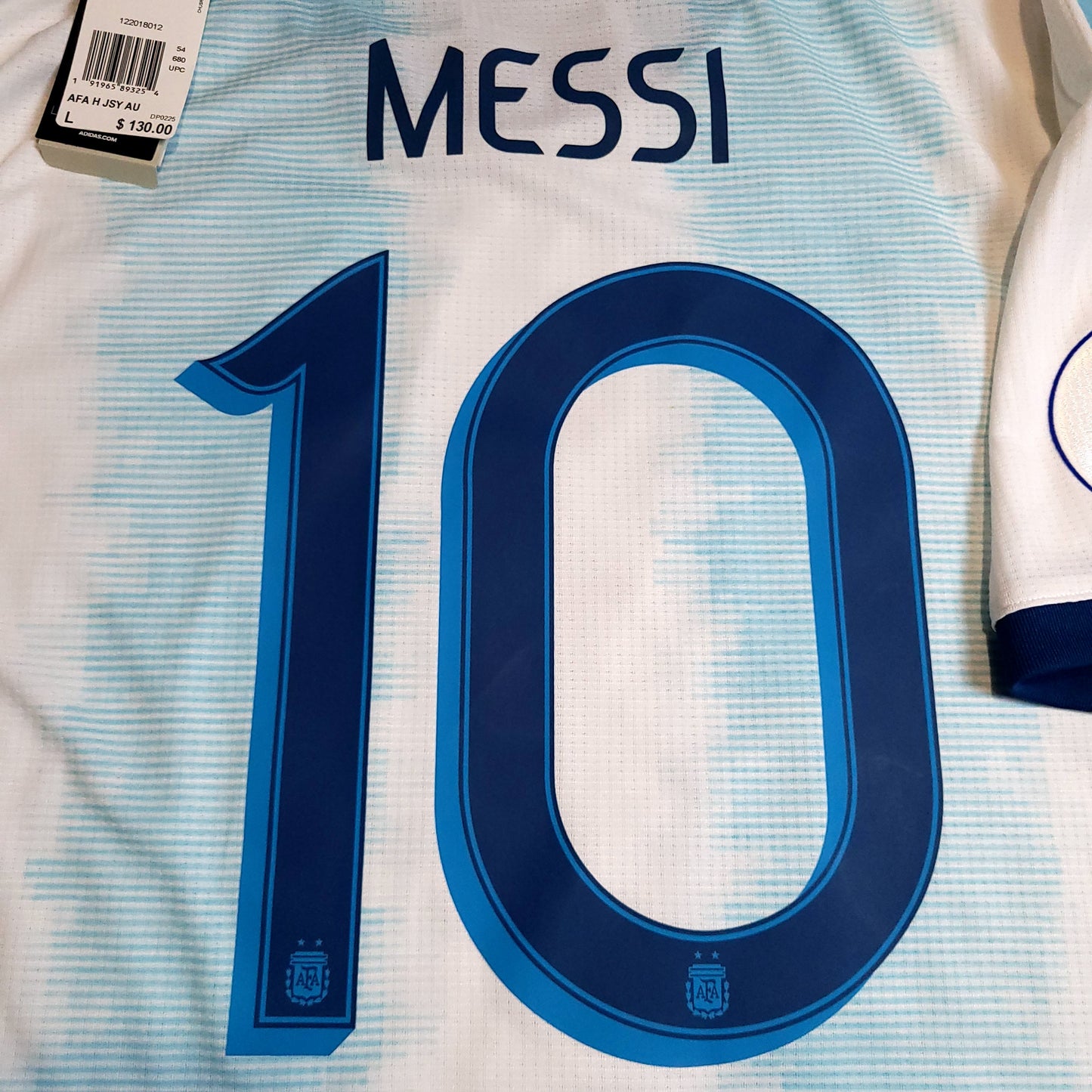 Messi Argentina 2019 COPA AMERICA PLAYER ISSUE Soccer Jersey BNWT L SKU# DP0225