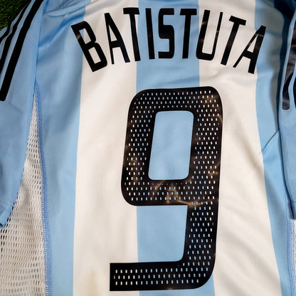Batistuta Argentina 2002 WORLD CUP PLAYER ISSUE Soccer Jersey L SKU# 166723 AVG001