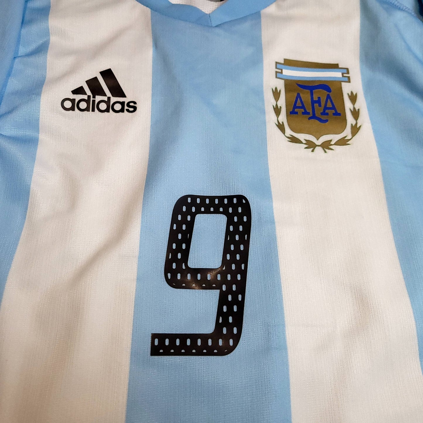 Batistuta Argentina 2002 WORLD CUP PLAYER ISSUE Soccer Jersey L SKU# 166723 AVG001