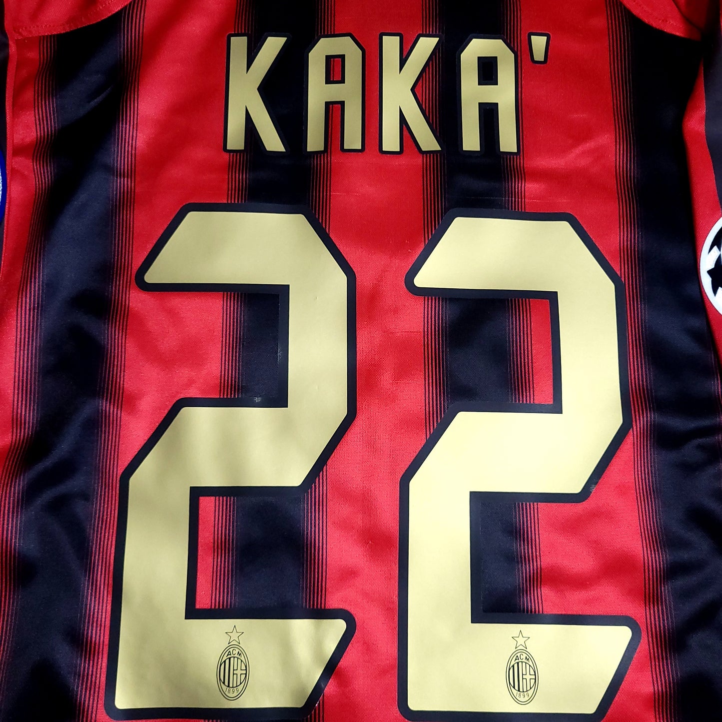 Kaka AC Milan 2004 2005 UEFA Soccer Jersey L SKU# 369572 - ForeverSoccerJerseys