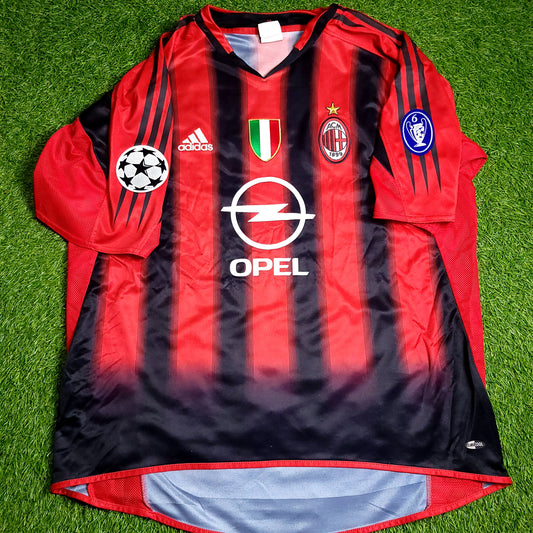 Kaka AC Milan 2004 2005 UEFA Soccer Jersey L SKU# 369572 - ForeverSoccerJerseys