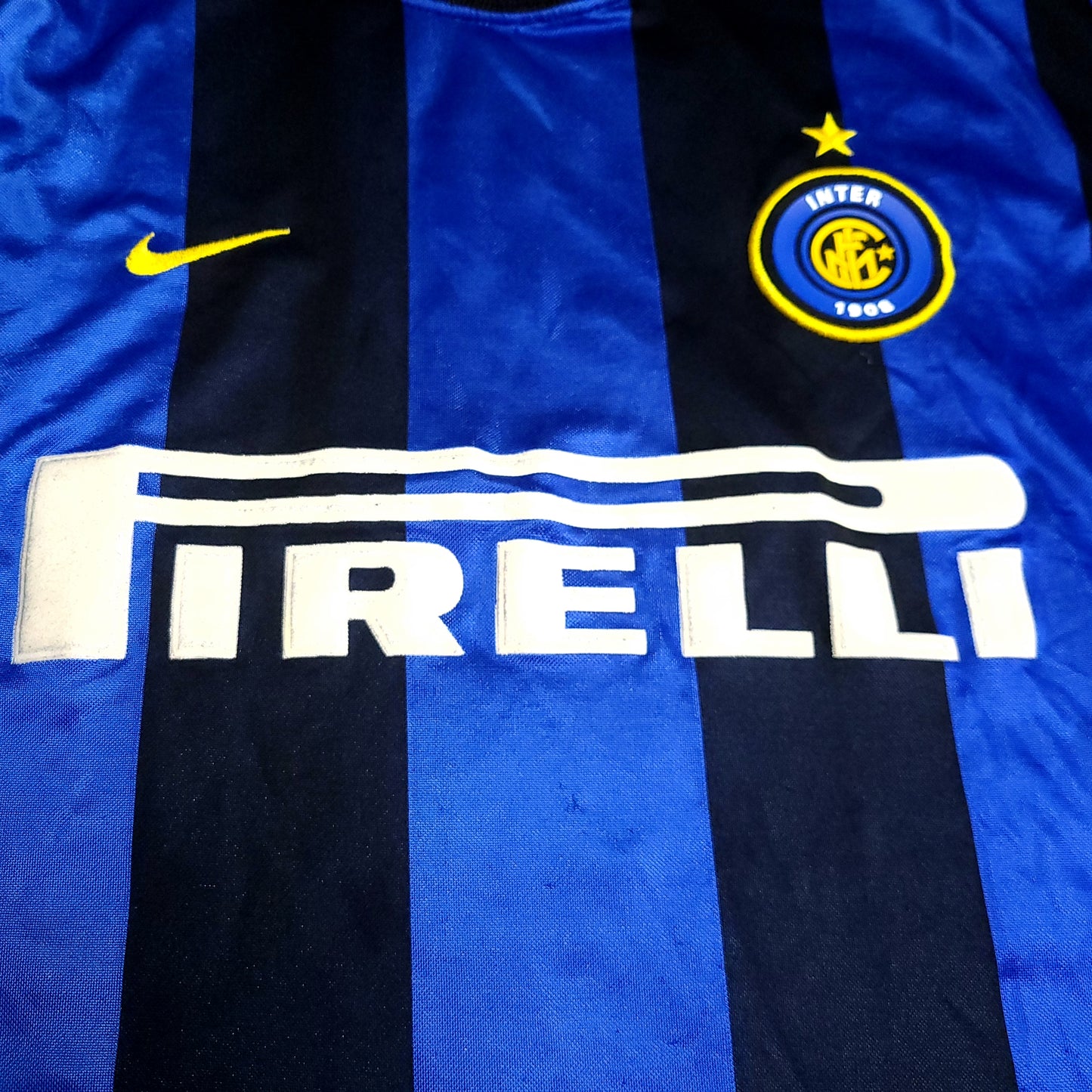 Ronaldo Inter Milan 2000 2001 Long Sleeve Soccer Jersey XL - ForeverSoccerJerseys