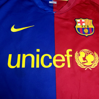 Henry Barcelona TREBLE 2008 2009 Soccer Jersey L SKU# 286784-655 - ForeverSoccerJerseys