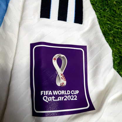 Messi Argentina 2022 WORLD CUP FINAL PLAYER ISSUE Soccer Jersey BNWT XL SKU# HF2157 - ForeverSoccerJerseys