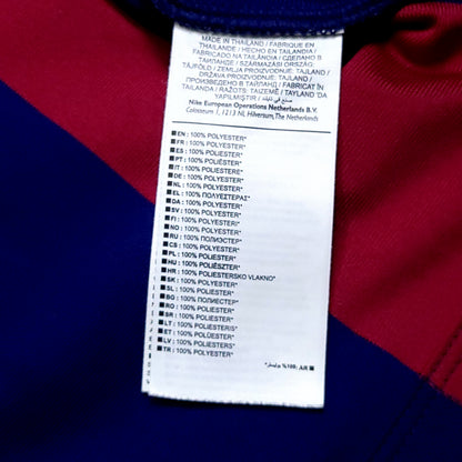 Iniesta Barcelona 2014 2015 TREBLE SEASON Soccer Jersey L SKU# 610594-422 - ForeverSoccerJerseys