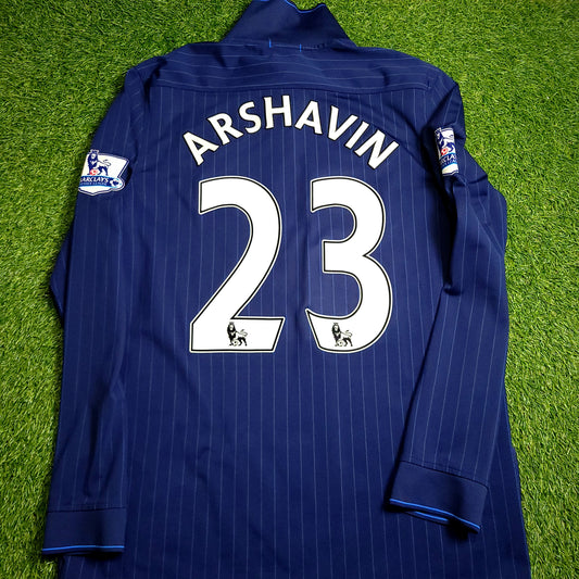 Arshavin Arsenal 2009 2010 Long Sleeve Away Soccer Jersey L SKU# 355059-410 - ForeverSoccerJerseys