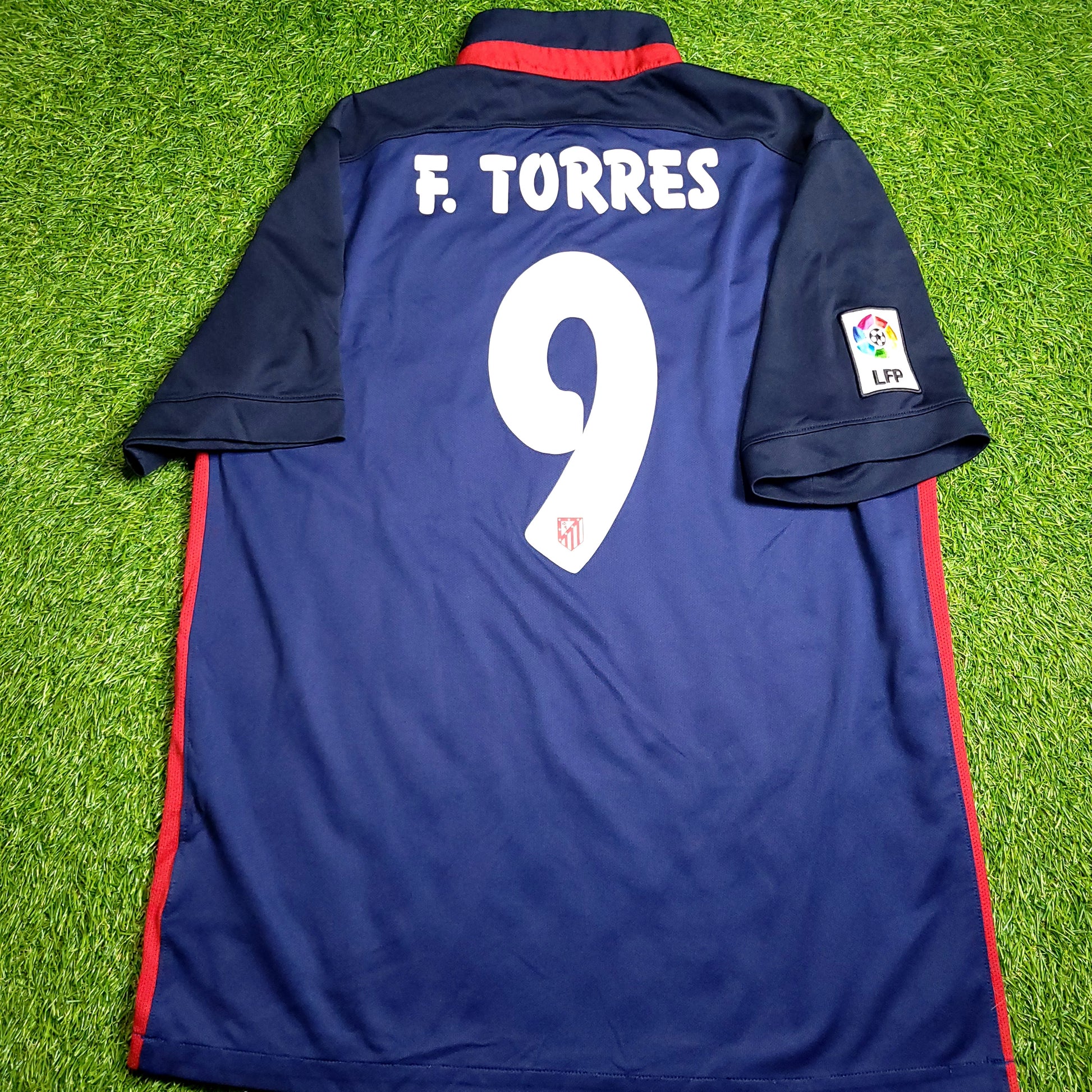Torres Atletico Madrid 2015 2016 Away Soccer Jersey L SKU# 686333-410 - ForeverSoccerJerseys