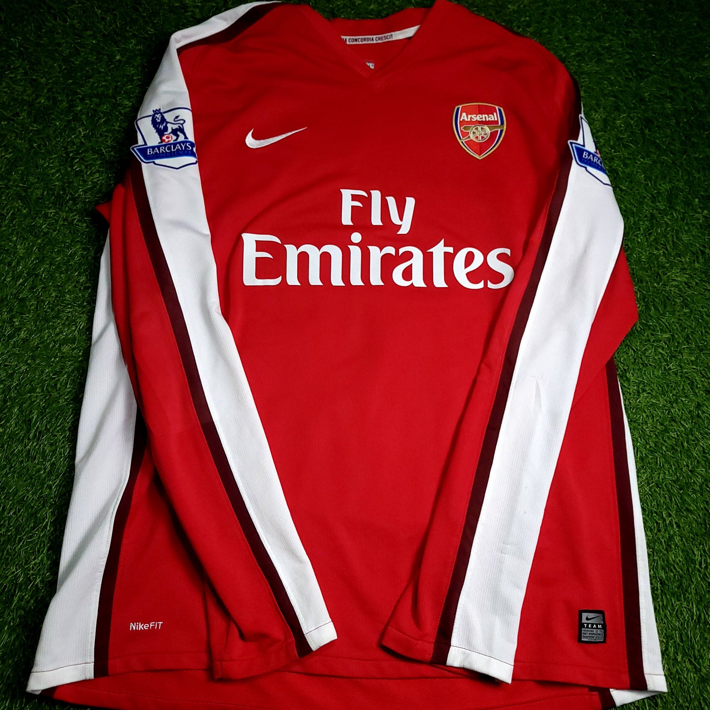 Arshavin Arsenal 2008 2009 Long Sleeve DEBUT Soccer Jersey XL - ForeverSoccerJerseys