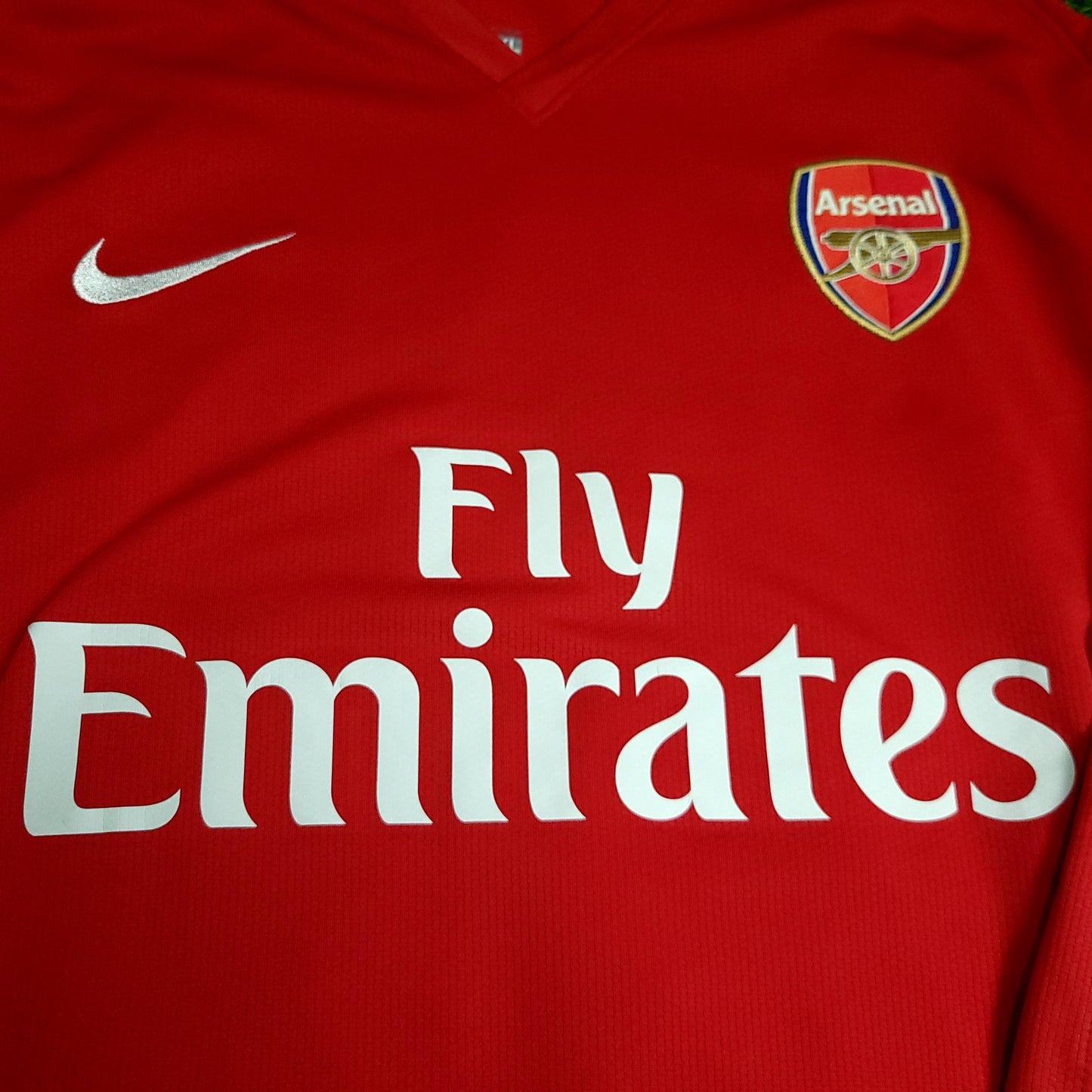 Arshavin Arsenal 2008 2009 Long Sleeve DEBUT Soccer Jersey XL - ForeverSoccerJerseys