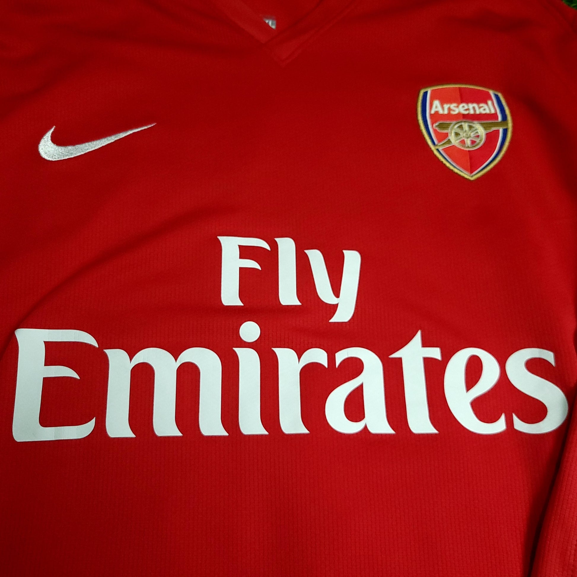 Arshavin Arsenal 2008 2009 Long Sleeve DEBUT Soccer Jersey XL - ForeverSoccerJerseys