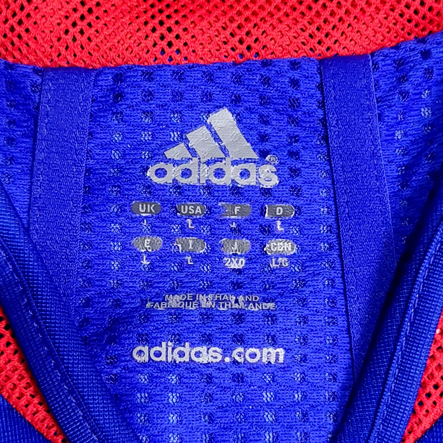 Zidane France 2004 EURO CUP PLAYER ISSUE Soccer Jersey L SKU# 600397 - ForeverSoccerJerseys