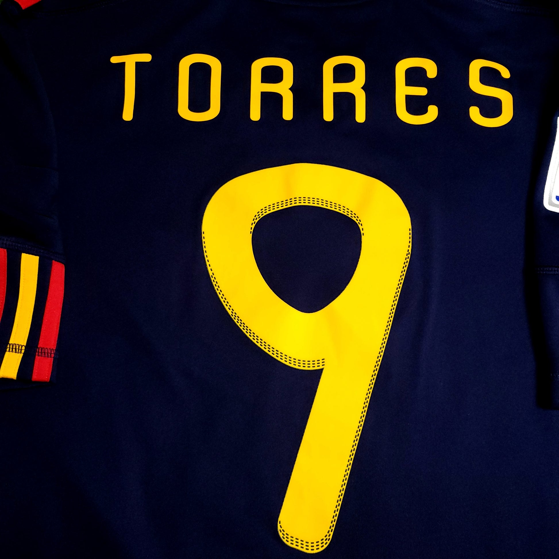 Torres Spain 2010 WORLD CUP Final Away Soccer Jersey M SKU# P47896 - ForeverSoccerJerseys