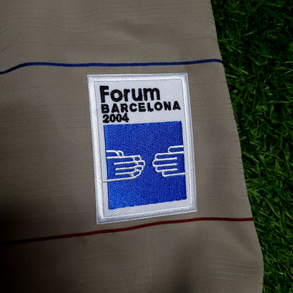 Ronaldinho Barcelona 2003 2004 DEBUT SEASON Away Soccer Jersey XL SKU# 112587 - ForeverSoccerJerseys
