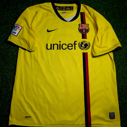 Iniesta Barcelona INIESTAZO TREBLE 2008 2009 Soccer Away Jersey L SKU# 286787-760 - ForeverSoccerJerseys
