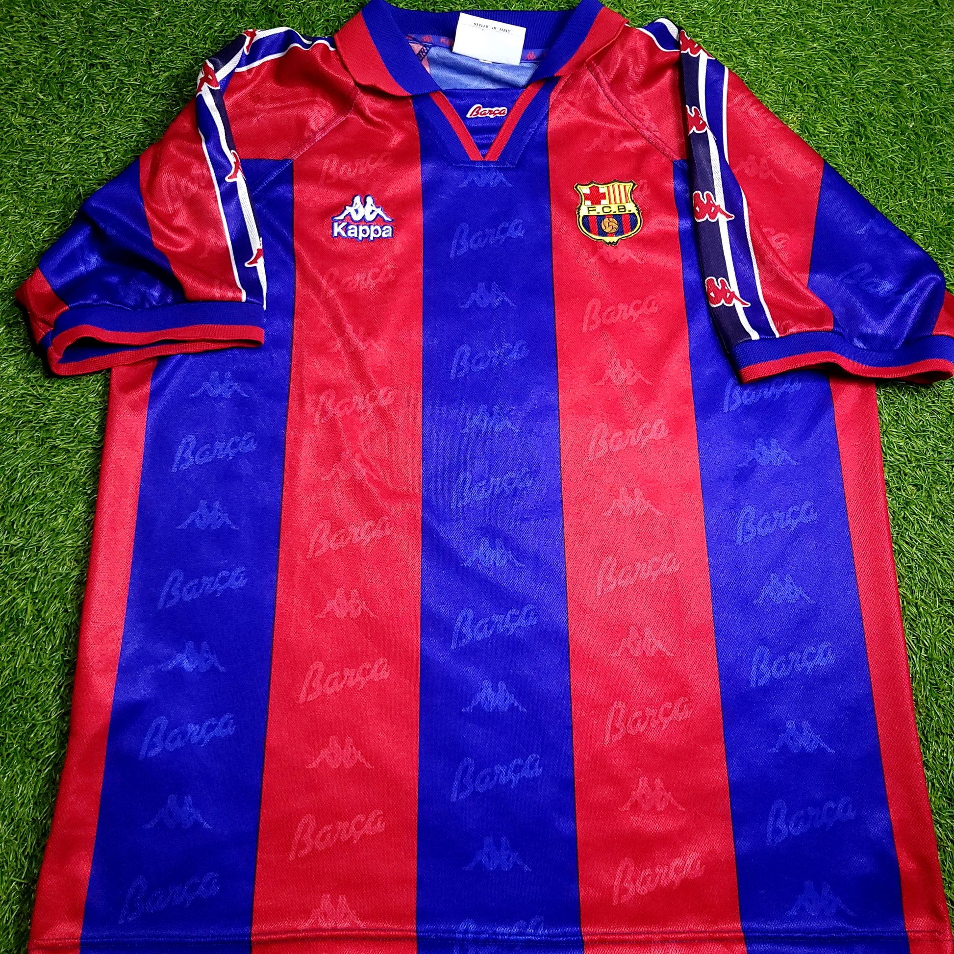 Ronaldo Kappa Barcelona 1996 1997 Home Soccer Jersey XL - ForeverSoccerJerseys