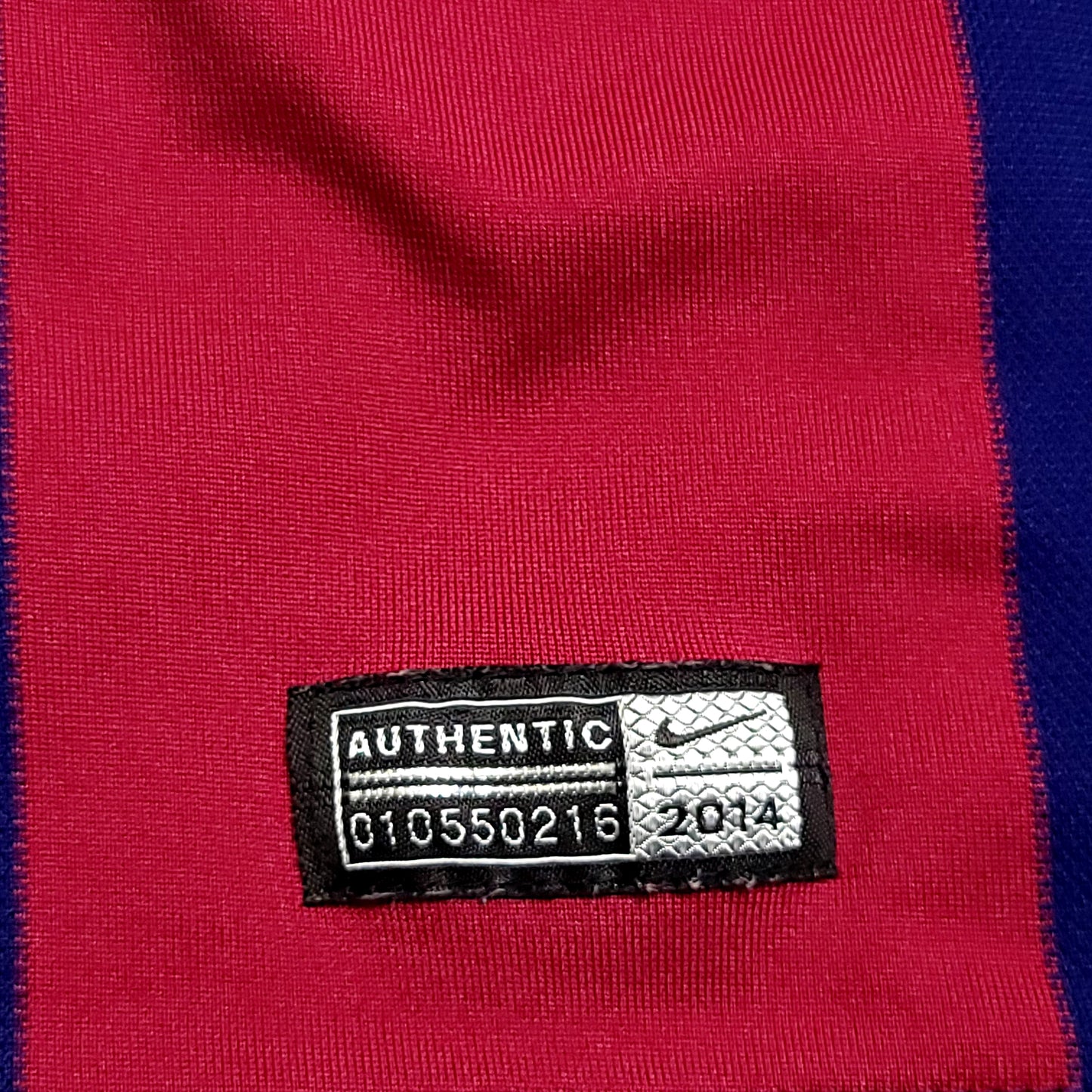 Xavi Barcelona 2014 2015 TREBLE Soccer Jersey XL SKU# 610594-422 - ForeverSoccerJerseys