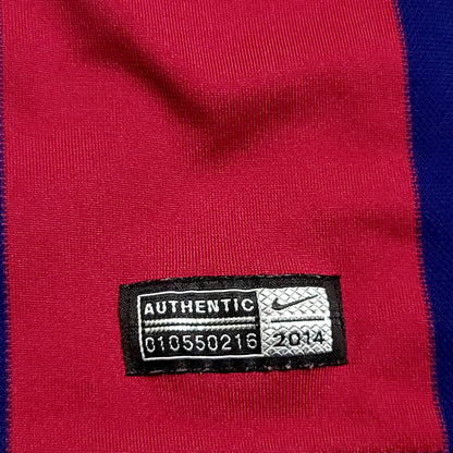 Xavi Barcelona 2014 2015 TREBLE Soccer Jersey XL SKU# 610594-422 - ForeverSoccerJerseys