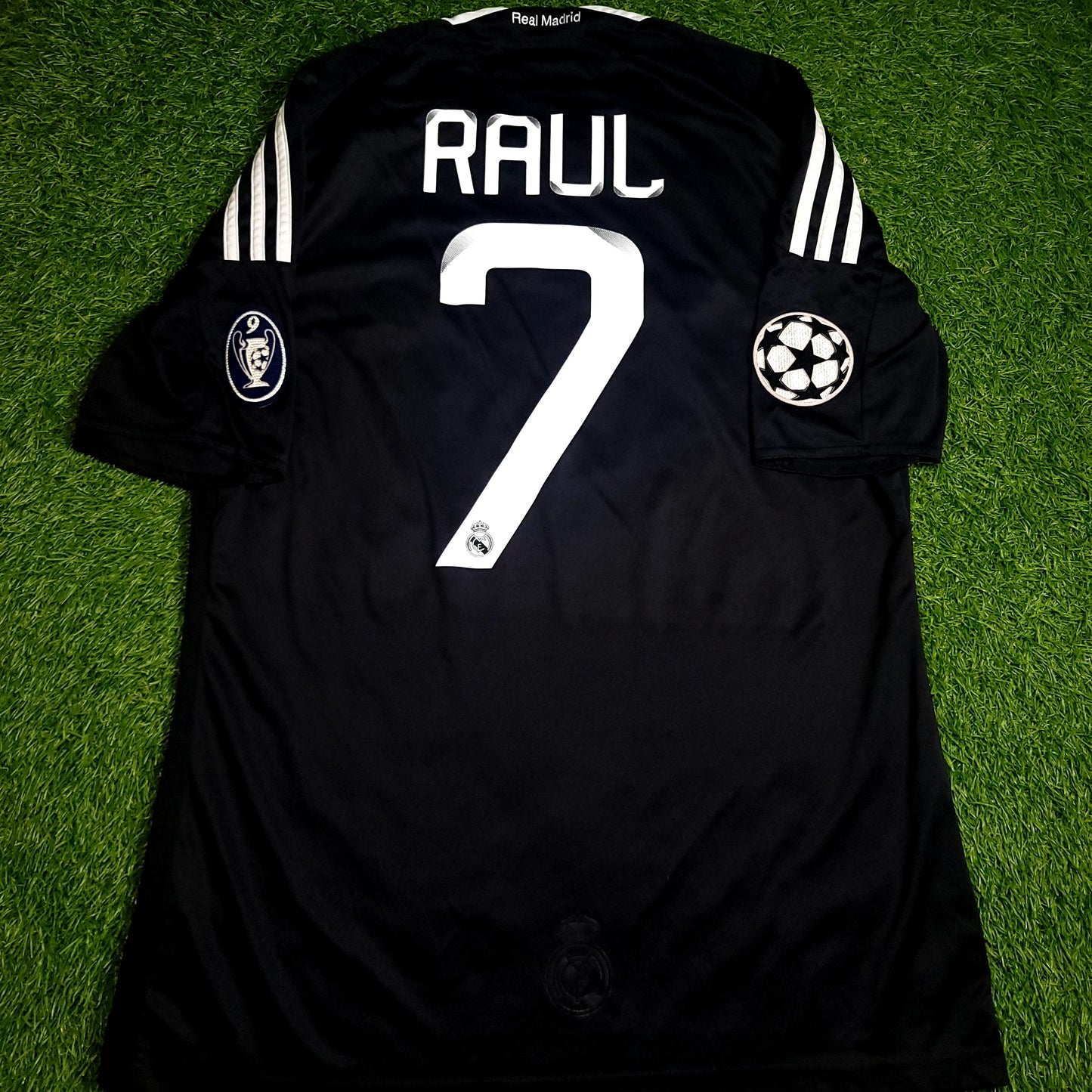 Raul Real Madrid 2008 2009 UEFA Third Soccer Jersey M SKU# 685420