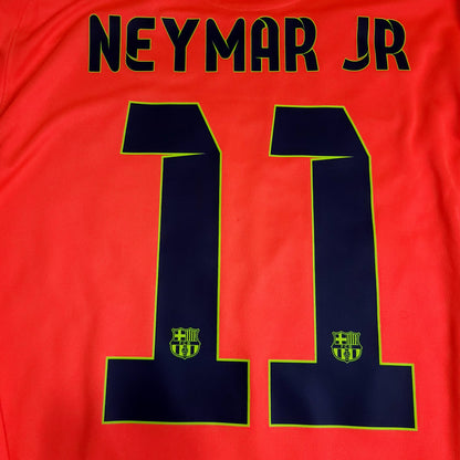 Neymar Barcelona 2014 2015 TREBLE Away Soccer Jersey BNWT XL SKU# 618738-672