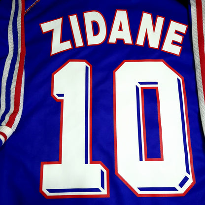 Zidane France 1998 WORLD CUP FINAL Home Soccer Jersey XL