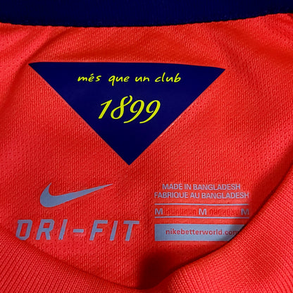 Neymar Barcelona 2014 2015 TREBLE Away Soccer Jersey BNWT M SKU# 618738-672