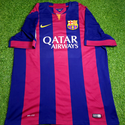 Neymar Barcelona 2014 2015 TREBLE Soccer Jersey XL SKU# 610594-422