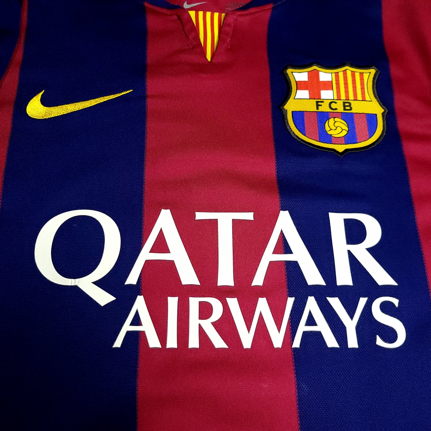 Neymar Barcelona 2014 2015 TREBLE Soccer Jersey XL SKU# 610594-422