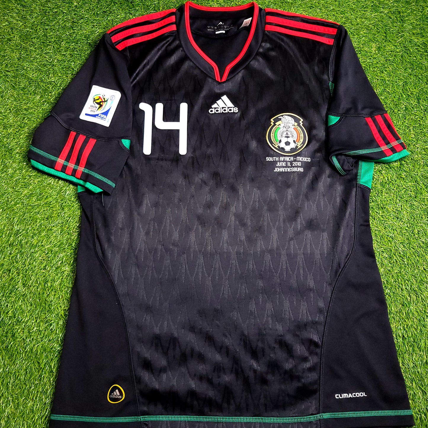 Chicharito Mexico 2010 WORLD CUP Away Black Soccer Jersey M SKU# P41397
