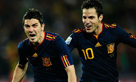 Villa Spain 2010 WORLD CUP FINAL Away Soccer Jersey M SKU# P47896 - ForeverSoccerJerseys
