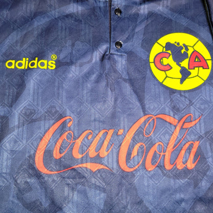 Blanco America Aguilas 1996 - 1999 Adidas Away Soccer Jersey XL Adidas