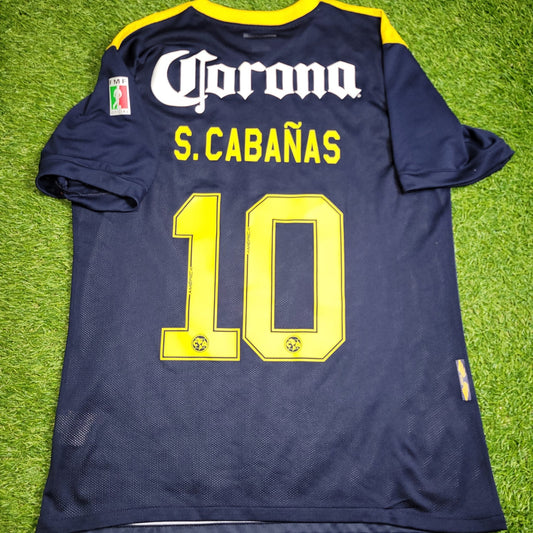 Cabanas America Aguilas 2009 - 2010 Away Soccer Jersey L SKU# 365997 - 451 Adidas