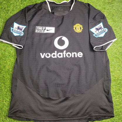 Cristiano Ronaldo Manchester United 2004 2005 Away STAND UP SPEAK UP Soccer Jersey Shirt L SKU 112677 Nike