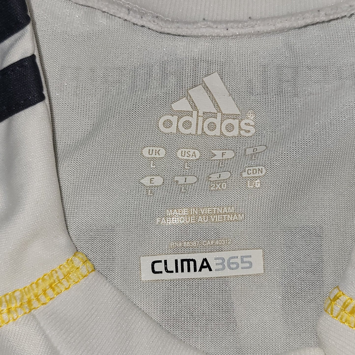 Cristiano Ronaldo Real Madrid 2009 2010 DEBUT Home Soccer Jersey Shirt L SKU# E84352 Adidas