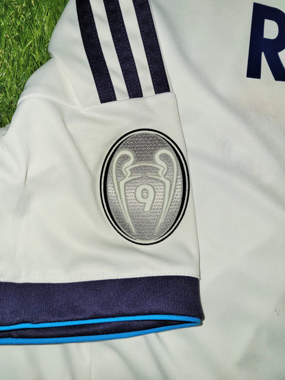 Cristiano Ronaldo Real Madrid 2012 2013 UEFA Soccer Jersey Shirt L SKU# W41768 Adidas