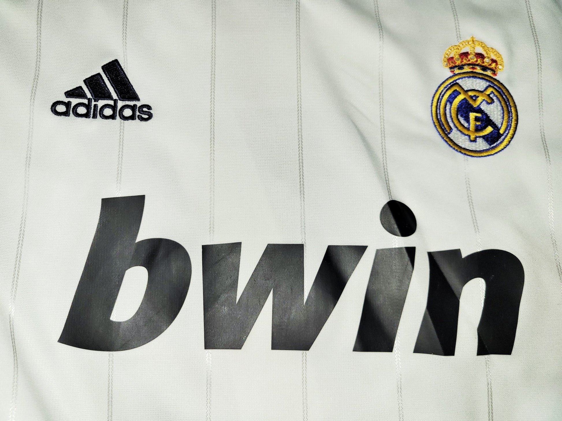 Cristiano Ronaldo Real Madrid 2012 2013 UEFA Soccer Jersey Shirt L SKU# W41768 Adidas