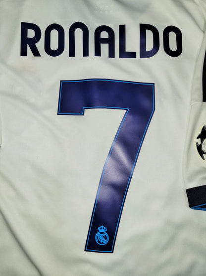 Cristiano Ronaldo Real Madrid 2012 2013 UEFA Soccer Jersey Shirt L SKU# W41768 Adidas
