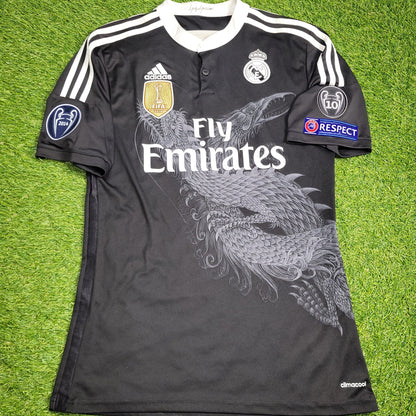 Cristiano Ronaldo Real Madrid 2014 2015 Dragon Y - 3 Yamamoto UEFA Third Soccer Jersey Shirt M SKU# F49264 Adidas