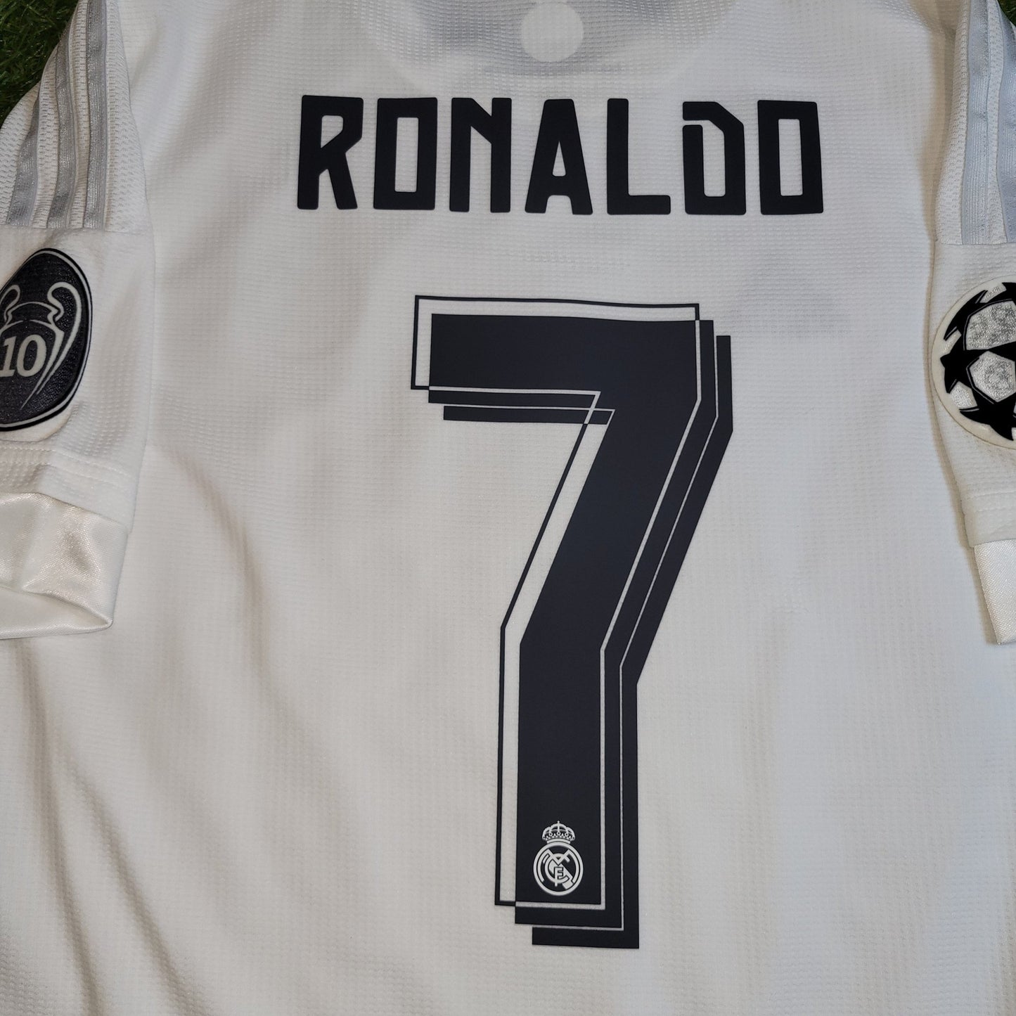 Cristiano Ronaldo Real Madrid 2015 2016 UEFA FINAL Home Soccer Jersey Shirt L SKU S12614 Adidas