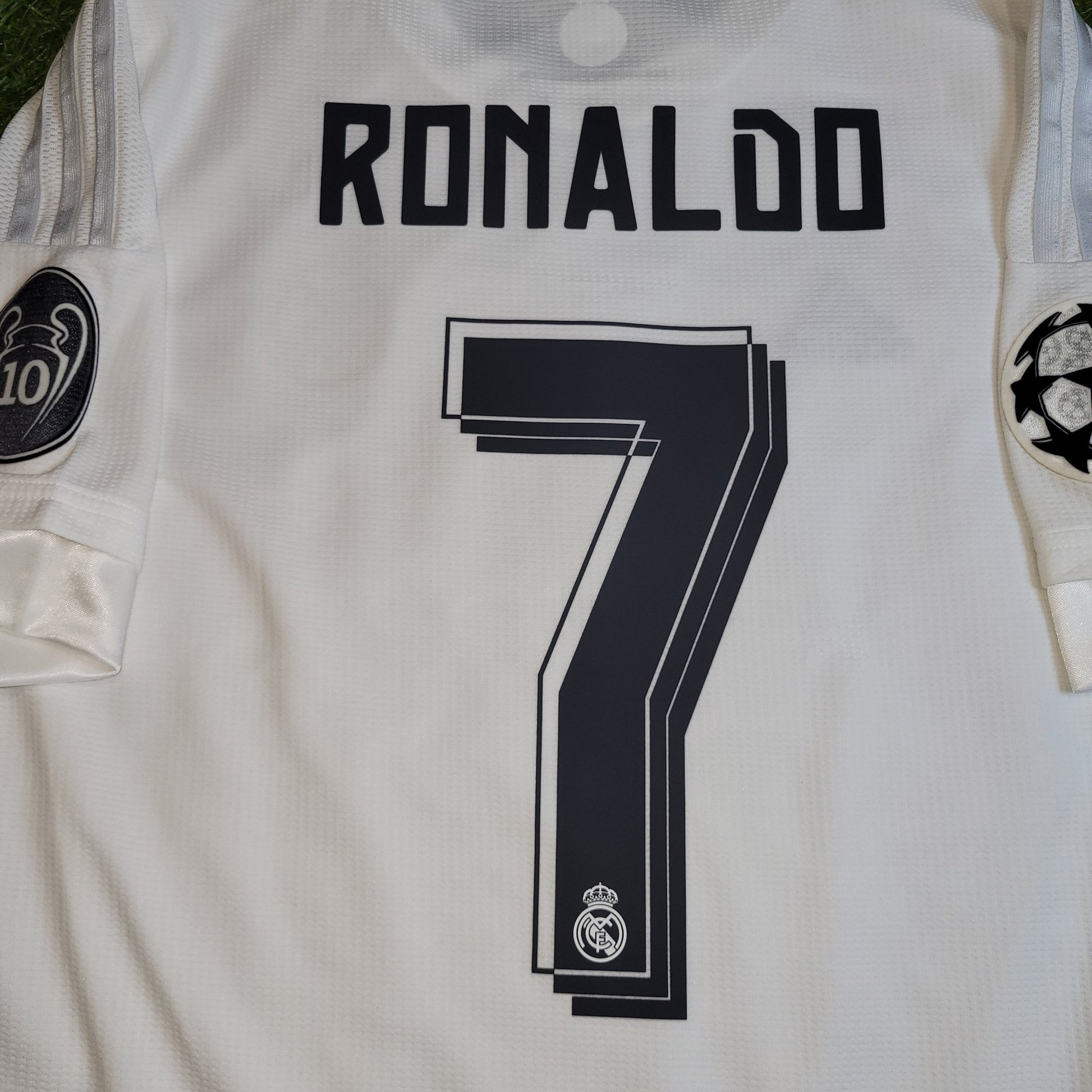 Cristiano Ronaldo Real Madrid 2015 2016 UEFA FINAL Home Soccer Jersey Shirt L SKU S12614 Adidas