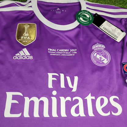 Cristiano Ronaldo Real Madrid 2016 2017 UEFA FINAL Away Soccer Jersey Shirt BNWT L SKU AI5158 Adidas