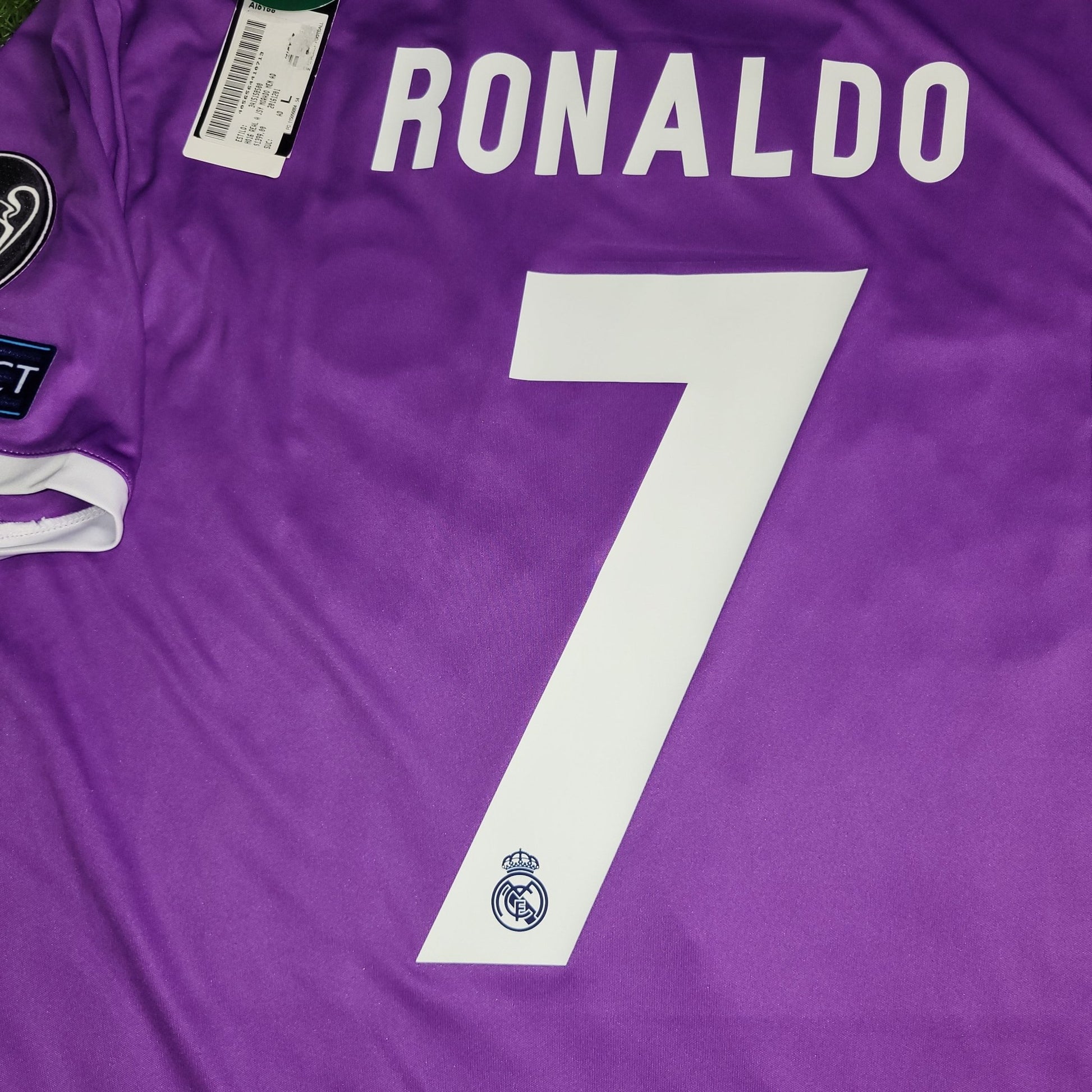 Cristiano Ronaldo Real Madrid 2016 2017 UEFA FINAL Away Soccer Jersey Shirt BNWT L SKU AI5158 Adidas