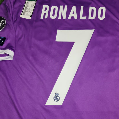 Cristiano Ronaldo Real Madrid 2016 2017 UEFA FINAL Away Soccer Jersey Shirt BNWT L SKU AI5158 Adidas