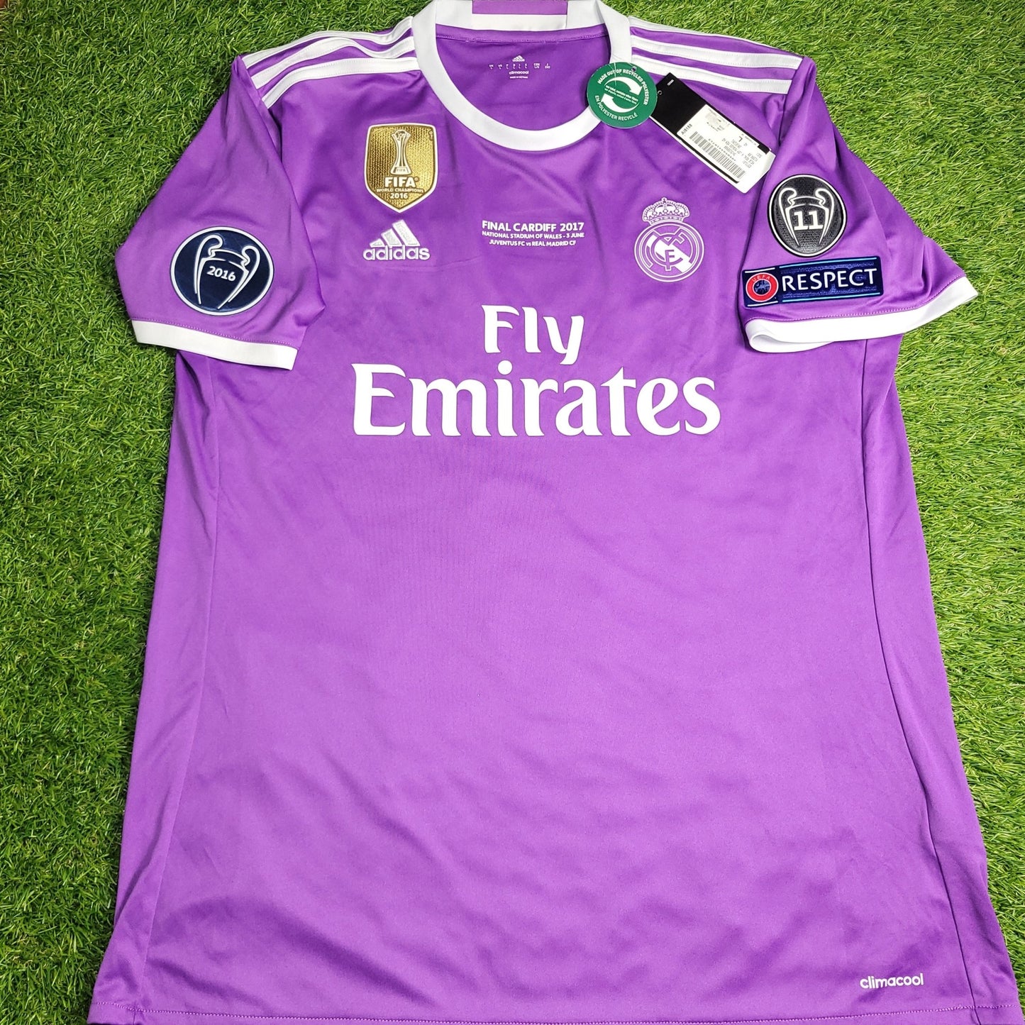 Cristiano Ronaldo Real Madrid 2016 2017 UEFA FINAL Away Soccer Jersey Shirt BNWT L SKU AI5158 Adidas