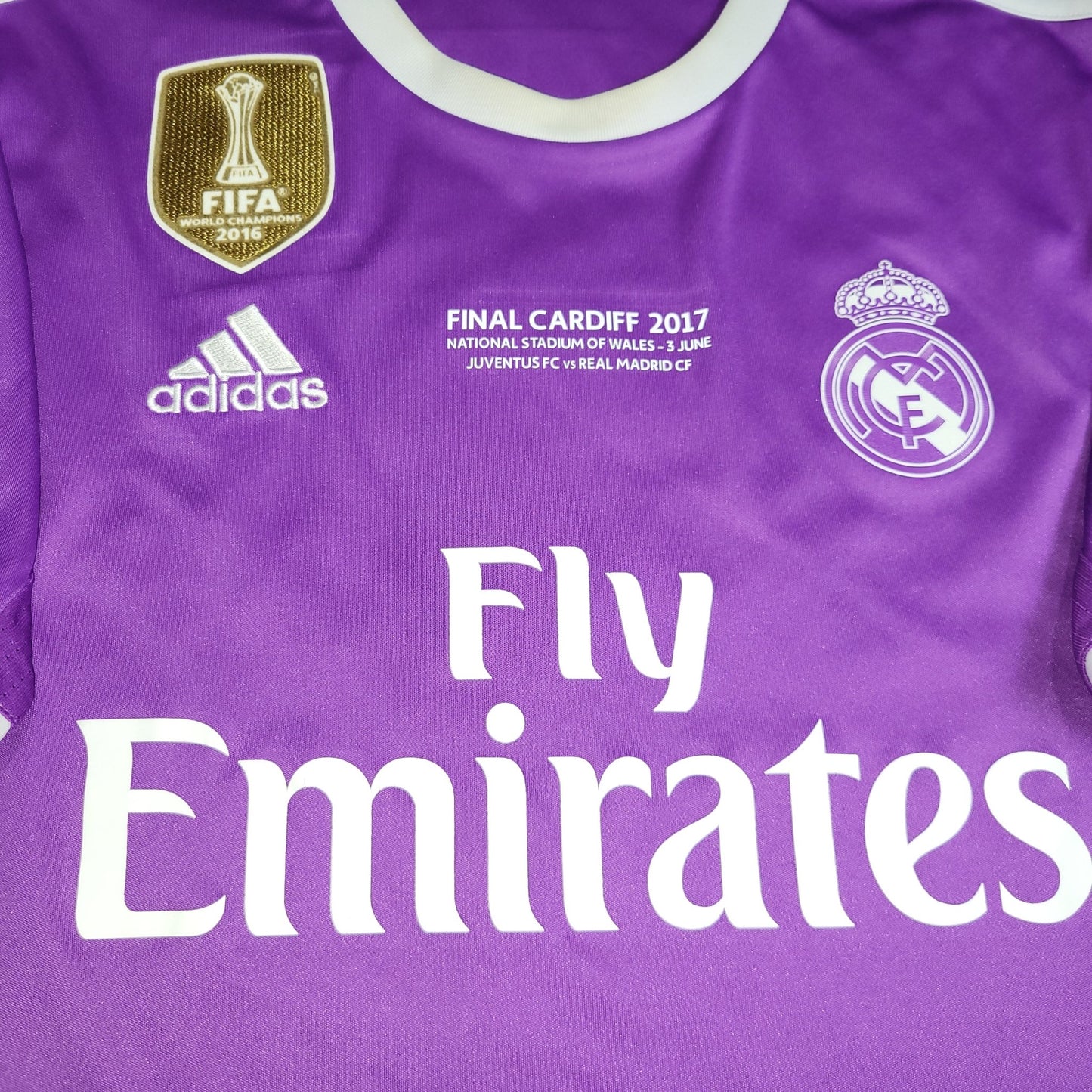 Cristiano Ronaldo Real Madrid 2016 2017 UEFA FINAL Away Soccer Jersey Shirt M SKU AI5158 Adidas