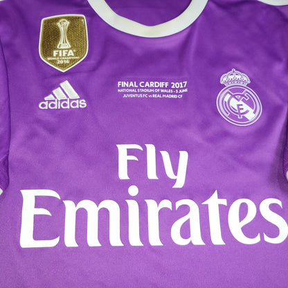 Cristiano Ronaldo Real Madrid 2016 2017 UEFA FINAL Away Soccer Jersey Shirt M SKU AI5158 Adidas