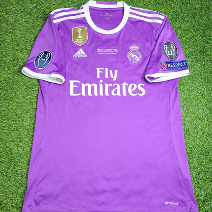 Cristiano Ronaldo Real Madrid 2016 2017 UEFA FINAL Away Soccer Jersey Shirt M SKU AI5158 Adidas