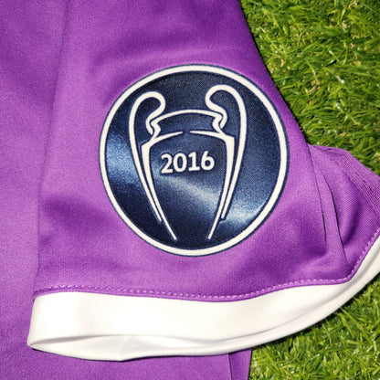Cristiano Ronaldo Real Madrid 2016 2017 UEFA FINAL Purple Away Soccer Jersey Shirt BNWT M SKU# AI5158 Adidas
