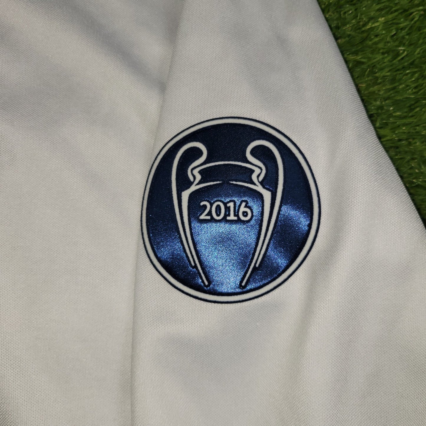 Cristiano Ronaldo Real Madrid 2016 2017 UEFA Home Long Sleeve Soccer Jersey Shirt M SKU AI5184 Adidas